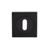 ESCUTCHEON - LOCK PROFILE - SQUARE ROSE - MATT BLACK - EACH