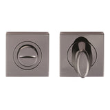 TURN & RELEASE - 5MM SPINDLE - SQUARE ROSE - BLACK NICKEL - 52MM - SET