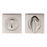 TURN & RELEASE - 5MM SPINDLE - SQUARE ROSE - POLISHED CHROME - 52MM - SET