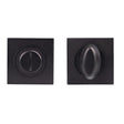 TURN & RELEASE - 5MM SPINDLE - SQUARE ROSE - Matt Black - SET