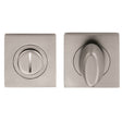 TURN & RELEASE - 5MM SPINDLE - SQUARE ROSE - SATIN CHROME - 52MM - SET