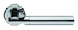 AZUL LEVER ON SPRUNG SCREW-ON ROUND ROSE - SATIN CHROME/POLISHED CHROME - 50MM DIA - PAIR