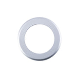 ROUND SZM OUTER ROSE COVER PACK - SATIN CHROME - PAIR