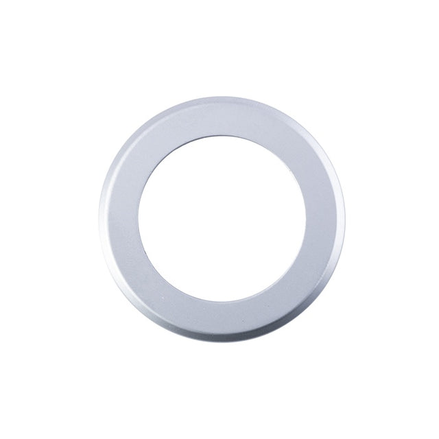 ROUND SZM OUTER ROSE COVER PACK - SATIN CHROME - PAIR