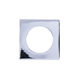 SQUARE SZM OUTER ROSE COVER PACK - POLISHED CHROME - PAIR