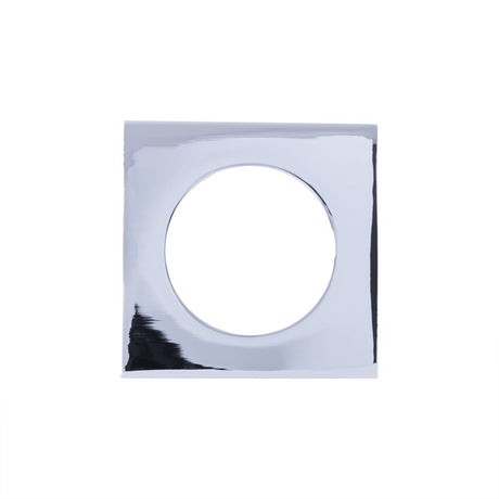 SQUARE SZM OUTER ROSE COVER PACK - POLISHED CHROME - PAIR