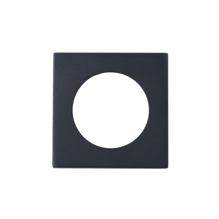 SQUARE SZM OUTER ROSE COVER PACK - MATT BLACK - PAIR