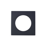 SQUARE SZM OUTER ROSE COVER PACK - MATT BLACK - PAIR