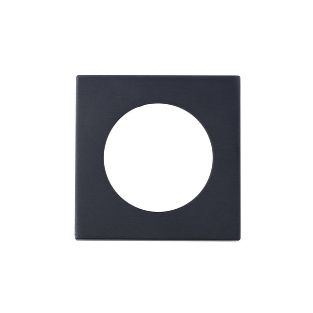 SQUARE SZM OUTER ROSE COVER PACK - MATT BLACK - PAIR