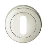 ESCUTCHEON - LOCK PROFILE - SCREW-ON ROUND ROSE - POLISHED NICKEL - EACH