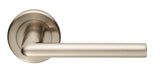 DIECI LEVER ON SPRUNG SCREW-ON ROUND ROSE - SATIN NICKEL - PAIR