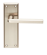 DIECI LEVER ON FACE-FIX BACKPLATE - LATCH - SATIN NICKEL - PAIR