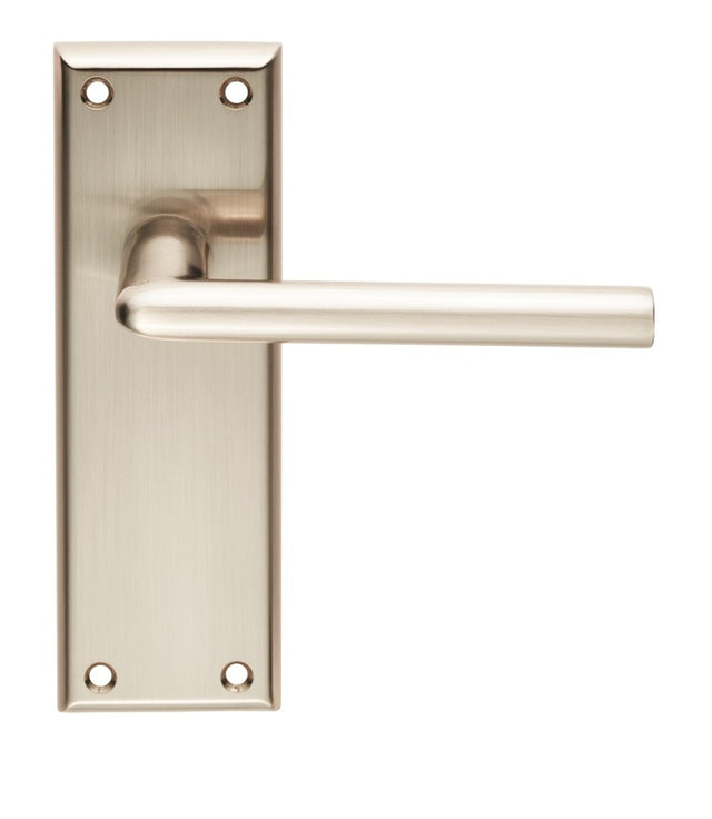 DIECI LEVER ON FACE-FIX BACKPLATE - LATCH - SATIN NICKEL - PAIR
