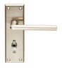 DIECI LEVER ON FACE-FIX BACKPLATE - BATHROOM 57MM - SATIN NICKEL - PAIR
