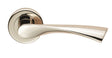VENTI LEVER ON SPRUNG SCREW-ON ROUND ROSE - POLISHED NICKEL - PAIR
