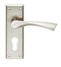 VENTI LEVER ON FACE-FIX BACKPLATE - EURO 47.5MM - SATIN NICKEL - PAIR