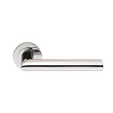 SEROZZETTA MORADO LEVER ON CONCEALED FIX ROUND ROSE - POLISHED CHROME - 50MM DIA - PAIR