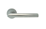 SEROZZETTA MORADO LEVER ON ON CONCEALED FIX ROUND ROSE - SATIN CHROME - 50MM DIA - PAIR