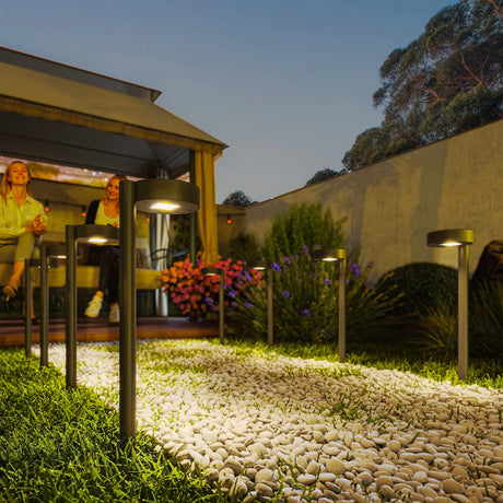 Outsunny Solar Lights Outdoor Garden Stake 8 Pack Pathway Lighting, Solar Stake Lights with Auto On/Off LED, IP44 Waterproof Plastic Outdoor Garden Lighting for Path, Patio and Landscape