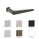 Tupai Rapido 5S Line Torrao Lever Door Handle on Concealed Round Rose - Pearl Nickel - Set