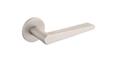 Tupai Rapido 5S Line Torrao Lever Door Handle on 5mm Slimline Round Rose - Pearl Nickel - Set