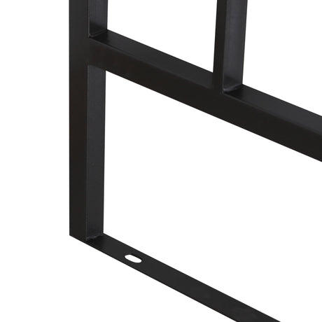 Outsunny Metal Frame Bench W/Arch, 114Lx60Wx206H cm-Grey