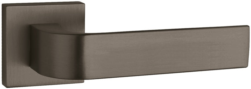 Tupai Rapido CurvaLine Turis Lever Door Handle on Square Rose - Titanium - Set