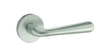 Tupai Rapido CurvaLine Adra Lever Door Handle on Round Rose - Pearl Nickel - Set