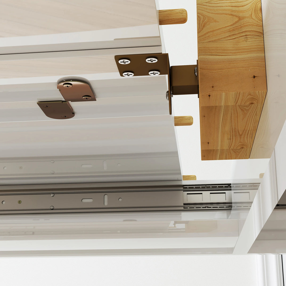 HOMCOM Extending Six-Person High Gloss Dining Table - White