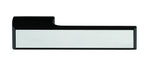 Tupai Rapido VersaLine Tobar Lever Door Handle on Long Rose - Polished Stainless Steel Decorative Plate - Matt Black - Set