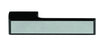 Tupai Rapido VersaLine Tobar Lever Door Handle on Long Rose - Satin Stainless Steel Decorative Plate - Matt Black - Set