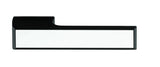Tupai Rapido VersaLine Tobar Lever Door Handle on Long Rose - White Decorative Plate - Matt Black - Set