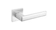 Tupai Rapido 5S Line Portel Lever Door Handle on 5mm Slimline Square Rose - Satin Chrome - Set