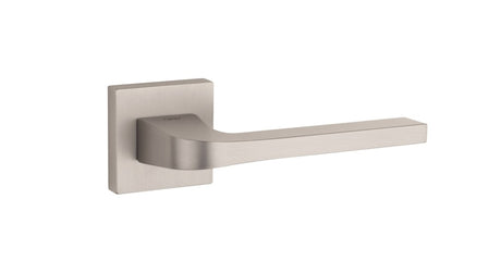 Tupai Rapido CurvaLine Valbona Lever Door Handle on Square Rose - Pearl Nickel - Set