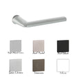 Tupai Rapido RetaLine Tavira Lever Door Handle on Concealed Round Rose - Titanium - Set
