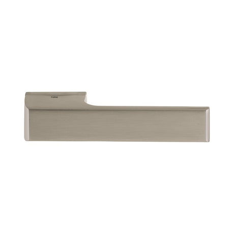 Tupai Rapido RetaLine Panela Lever Door Handle on Long Rose - Pearl Nickel - Set