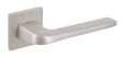 Tupai Rapido 5S Line Canha Lever Door Handle on 5mm Slimline Square Rose - Pearl Nickel - Set