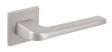 Tupai Rapido 5S Line Canha Lever Door Handle on 5mm Slimline Square Rose - Pearl Nickel - Set
