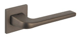 Tupai Rapido 5S Line Canha Lever Door Handle on 5mm Slimline Square Rose - Titanium - Set