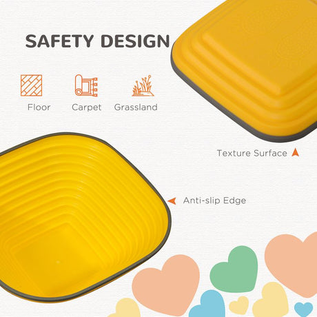 AIYAPLAY Balance Stepping Stones for Kids, 11Piece Non-Slip Stackable River Stones, Obstacle Courses for Balance and Motor Skills
