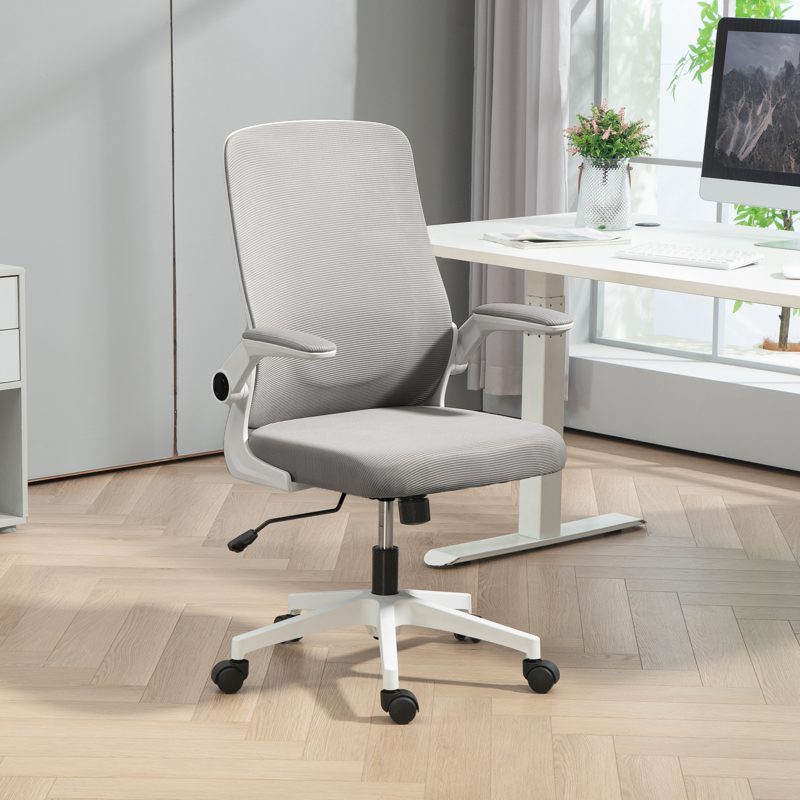 HOMCOM Mesh Back Adjustable Office Chair - Grey