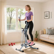 HOMCOM Air Walker Glider, Cross Trainer Fitness Machine, with LCD, for Home Gym, Grey