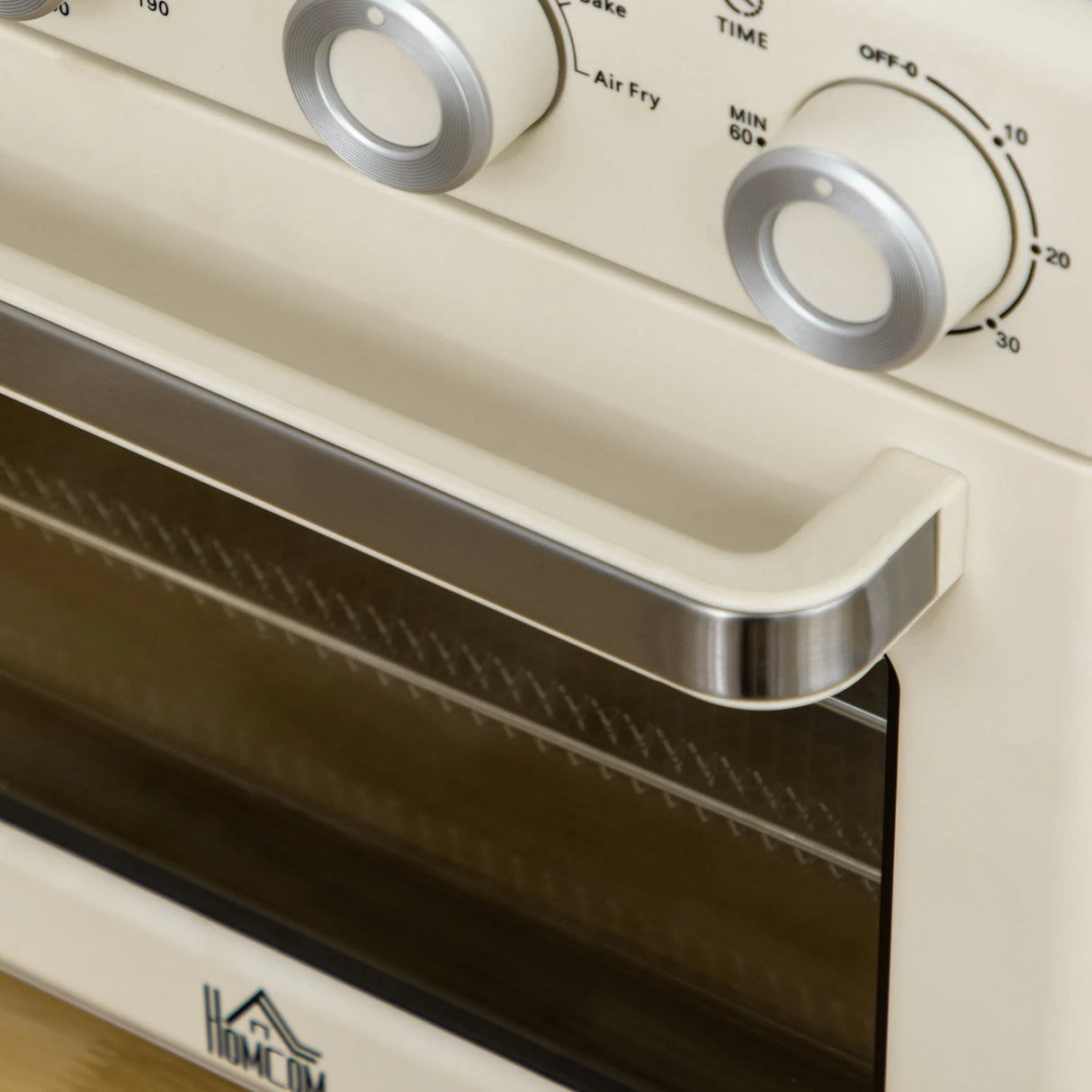 HOMCOM 20L 90-230 Mini Electric Oven - Cream