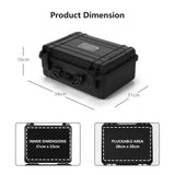 Portable Waterproof Hard-Shell Dry Box with Customizable Foam Insert