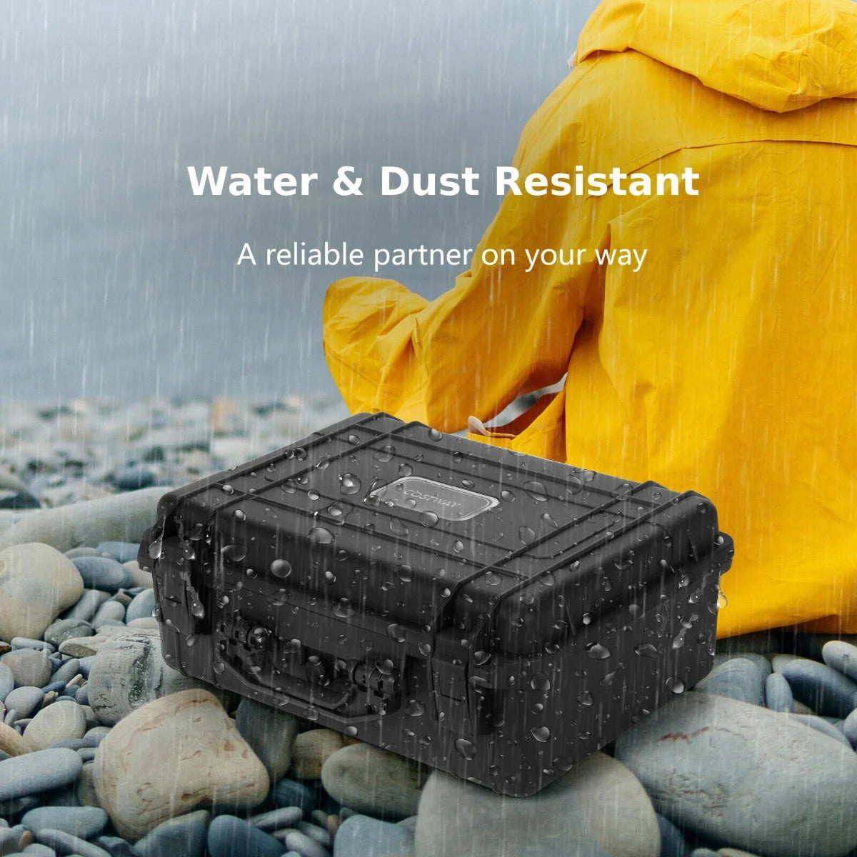 Portable Waterproof Hard-Shell Dry Box with Customizable Foam Insert