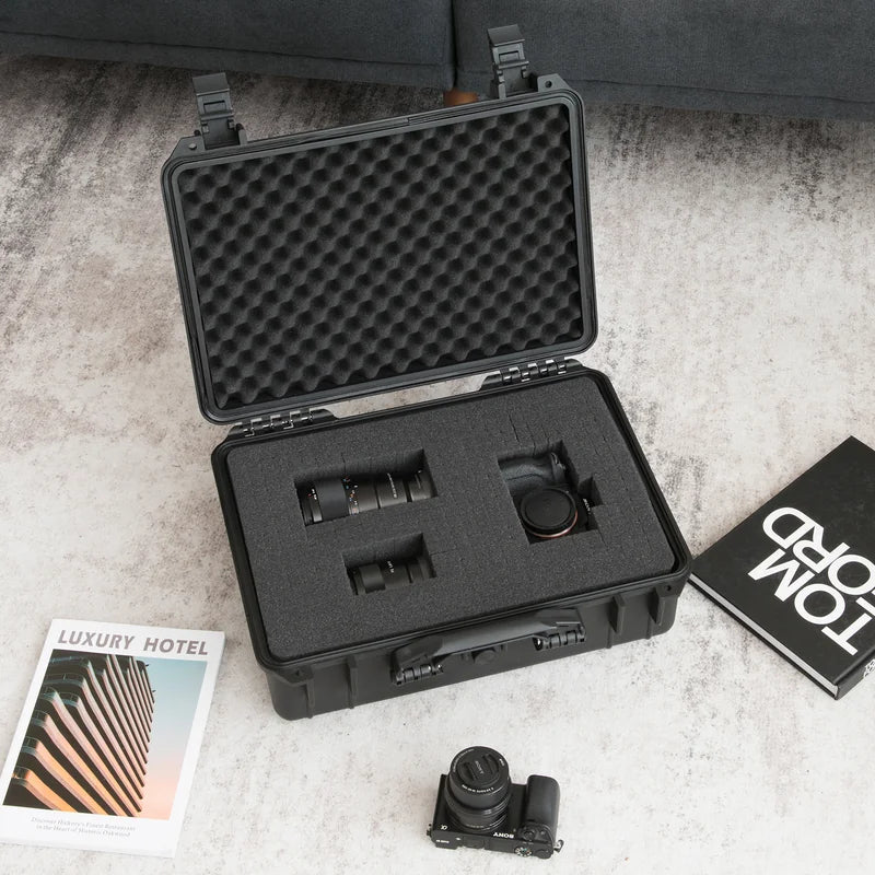 Portable Waterproof Hard Case with Customizable Fit Foam-45 x 34 x 18 cm