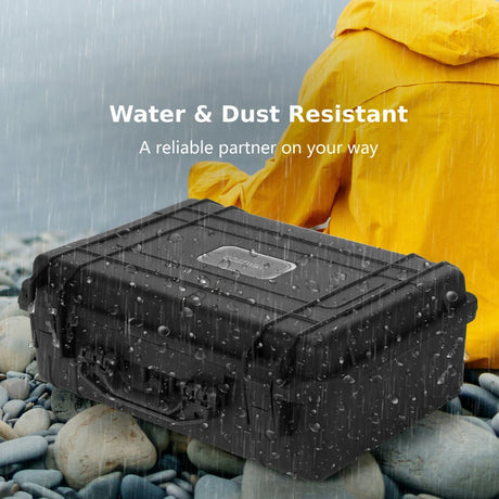 Portable Waterproof Hard Case with Customizable Foam Inser for Electronics