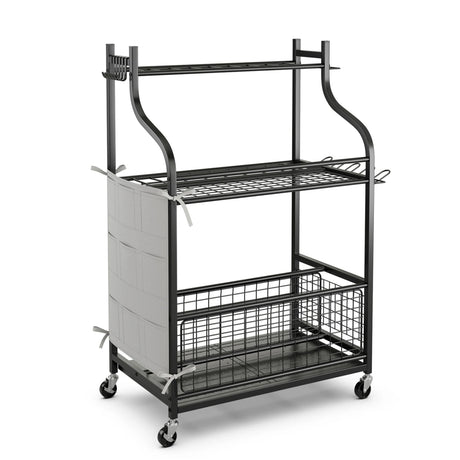 Garden Tool Organizer with Storage Bag for Long Handle Tool Storage