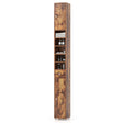 Bathroom cabinet tall cabinet narrow bathroom cabinet with 2 doors 20 x 20 x 180 cm brown