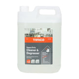 TIMCO Heavy Duty Solvent Cleaner & Degreaser, All Purpose Cleaner of Silicone, Grease, Uncured PU Foam, Adhesives, Brake Dust and Engineering Grime - 5L